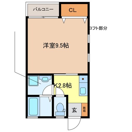 ハイツミラドールの物件間取画像